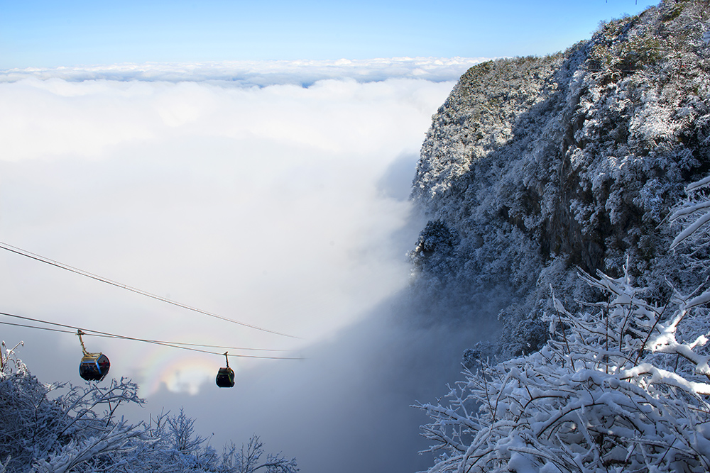 天门山雪景（组图1-5）