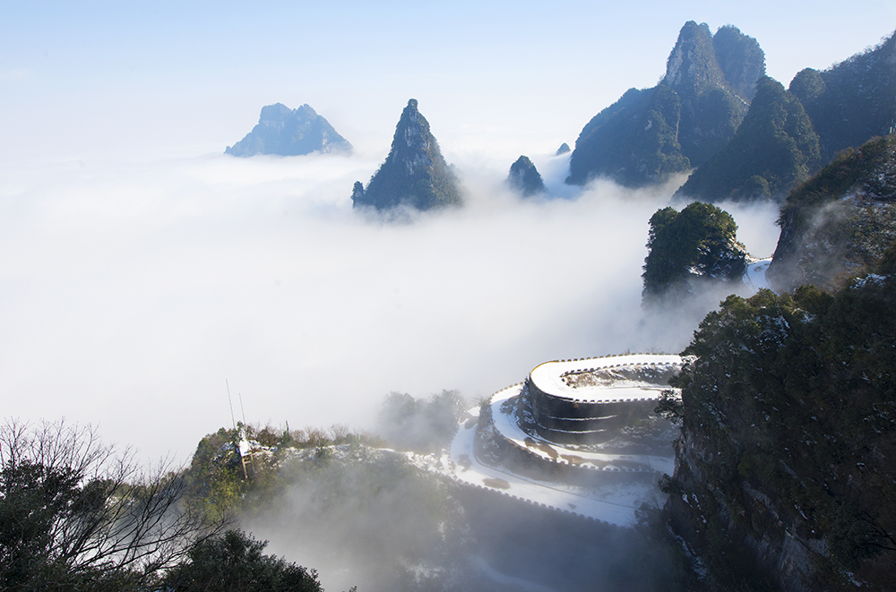 天门山雪景（组图1-5）