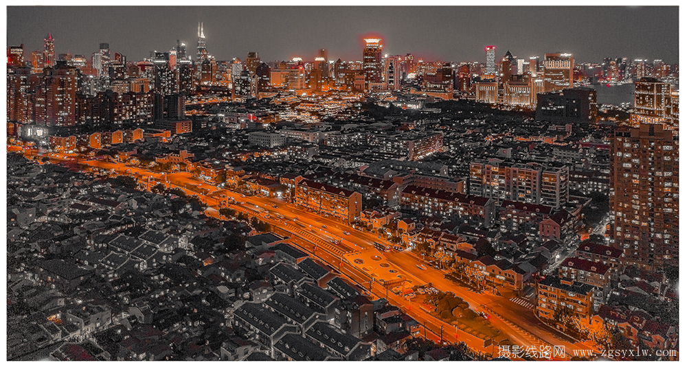 上海老城区夜色