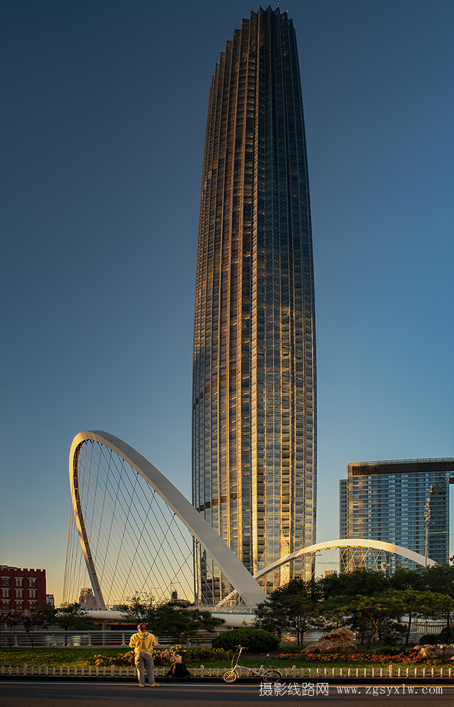 大沽桥与津塔（天津）