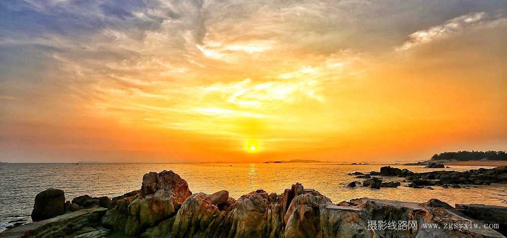 晚霞夕照