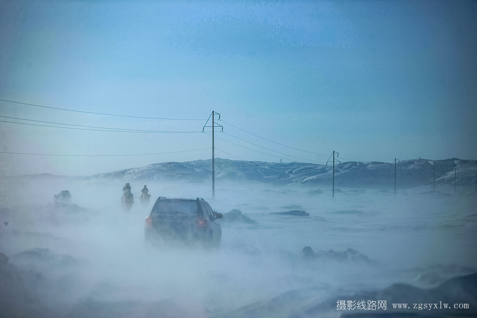 拍摄路上 一 白毛风