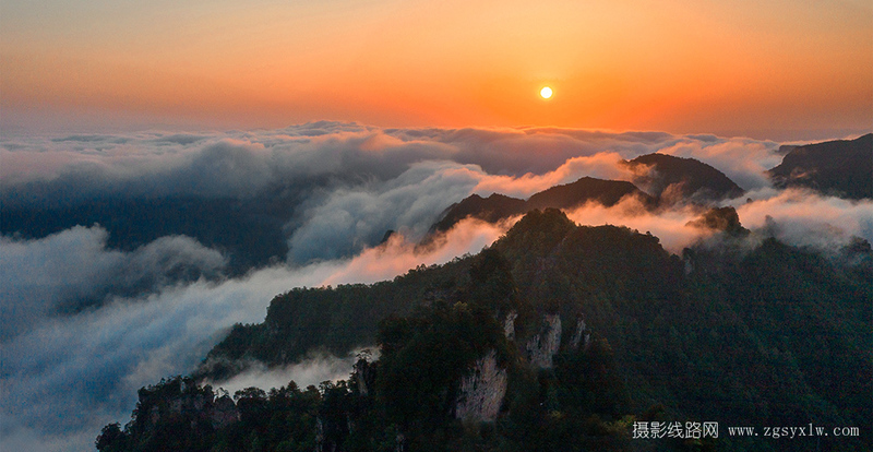 天子山日出