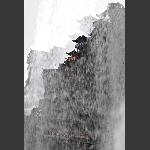 瀑映吊脚楼