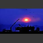 夕阳西下时