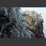 天门山雪景