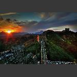 日落金山岭
