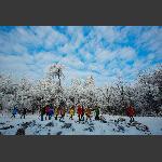 天门山.雪恋