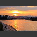 夕阳西下晚霞辉