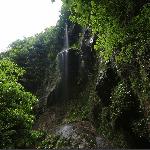 银丝落水挂悬碧.
