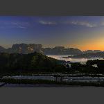 天门山晨景