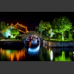 《水乡夜色》