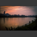 雨中夕阳