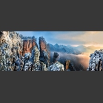 天子山雪景