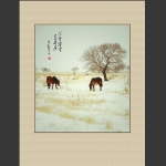 余冬踏雪