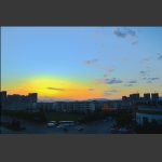 小城晚霞