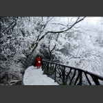 天门山雪景之一