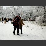 天门山观雪3(组照)