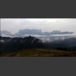 云雾缭绕天门山