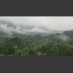 雨中乡村