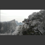 天门雪景