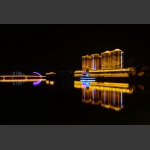侗乡潕水夜景一角