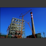 咱们工人有力量-华润伊春热电厂建设工地掠拍