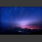 星轨下的天门山