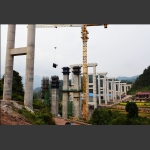 在建中的张桑高速掠影