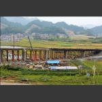 在建中的张桑高速掠影