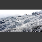 雪漫天门寺