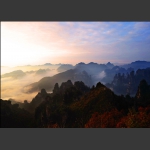 秋染天子山