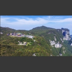 航拍天门山