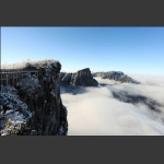 天门山雪景
