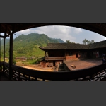 吊脚楼的风景