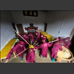 传统客家黄元米果制作