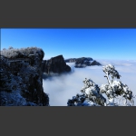 冬雪上天门山