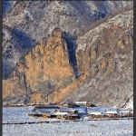 鸭绿江对岸的村落