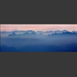 天门山北望晨曦
