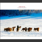 雪国冬牧图（2）