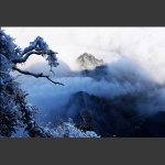 冬日天门山