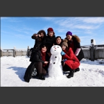 来一张冰天雪地全家福