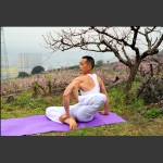 桃花山上练瑜伽  6