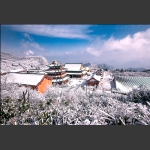 古寺雪韵