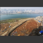 建设中的南门口特色街区