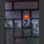 窗外夕阳