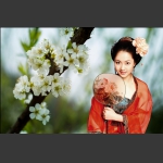 鲜花美女