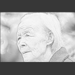 粟山村老人