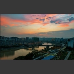 不断变化的大桥风景