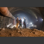 高村隧道建设工地